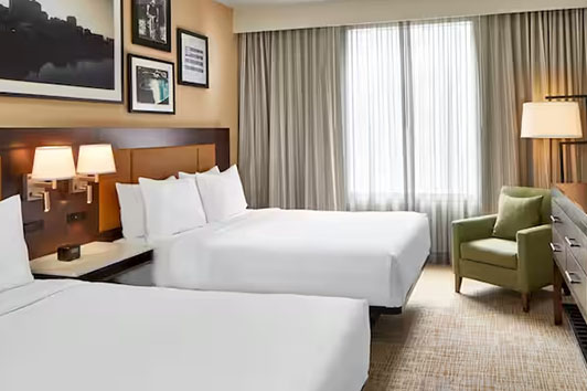 1 Queen Bed Hilton Room 